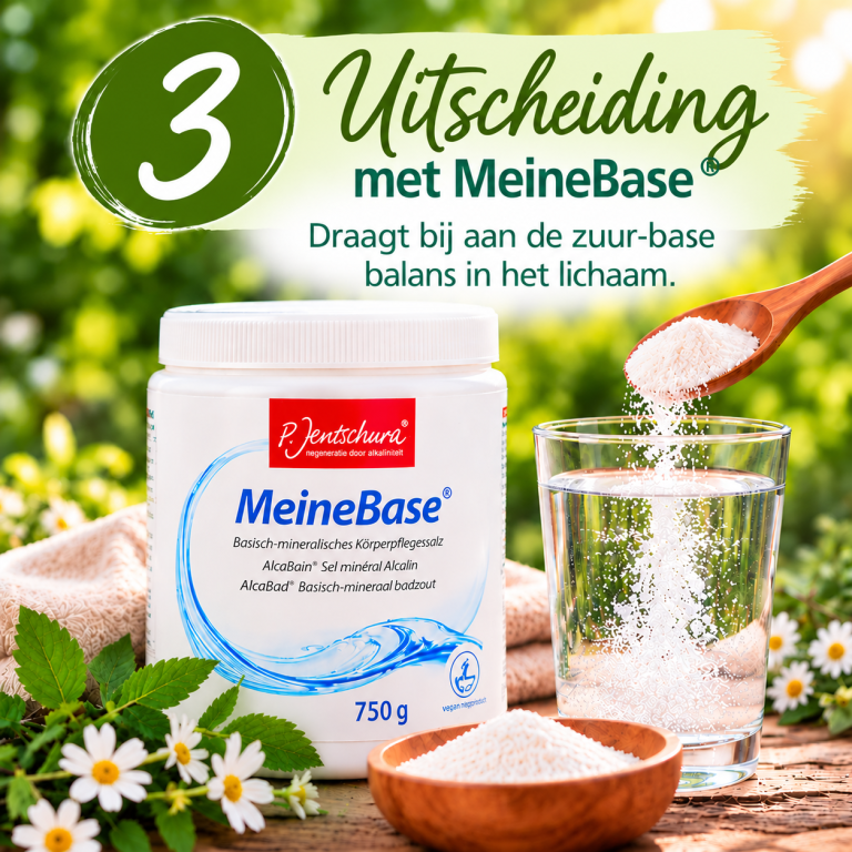 Meinebase, uitscheiding, ontzuren